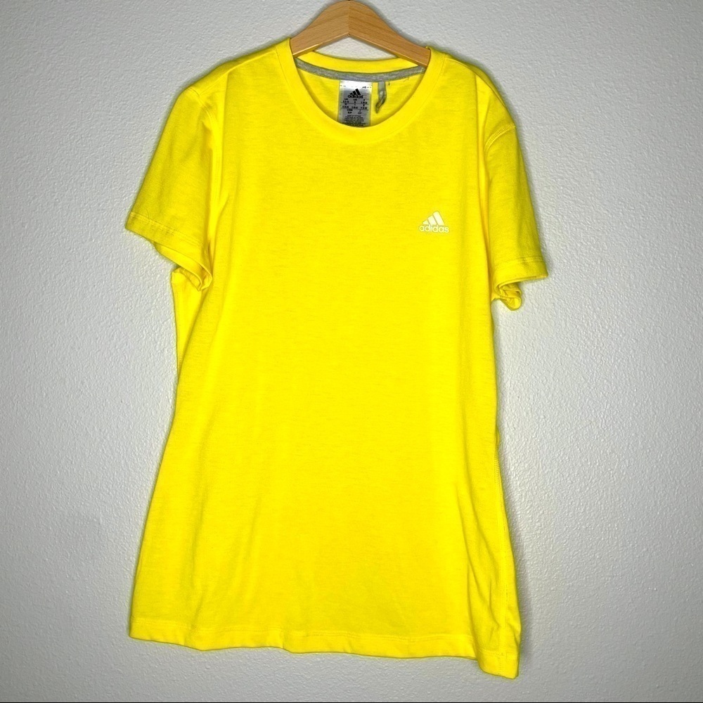 Adidas Yellow Shirt Small